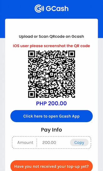 Step 5: Open the GCash app and transfer money using the QR code.