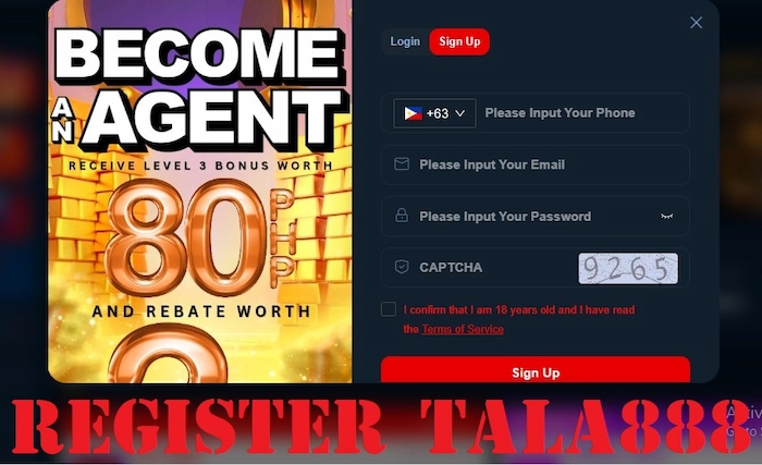 Register Tala888 - Quick Registration Steps In Just 2 Minutes